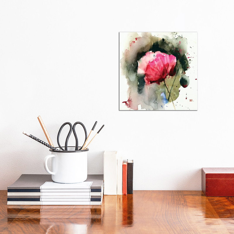 Evening Poppy by Dean Crouser - Gallery-Wrapped Canvas Giclée on Canvas, Canvas, 30.48 cm H x 30.48 cm W