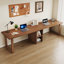 Nut-brown Rectangular Solid Wood desk