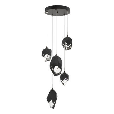 Luminaire suspendu géométrique à 5 lumières Chrysalis