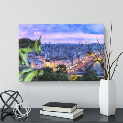 Paris Skyline Vol.2 Painting - Wrapped Canvas
