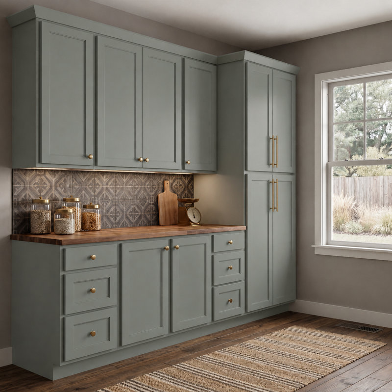 Dwelling Essentials Vincennes Door Sample, Fern