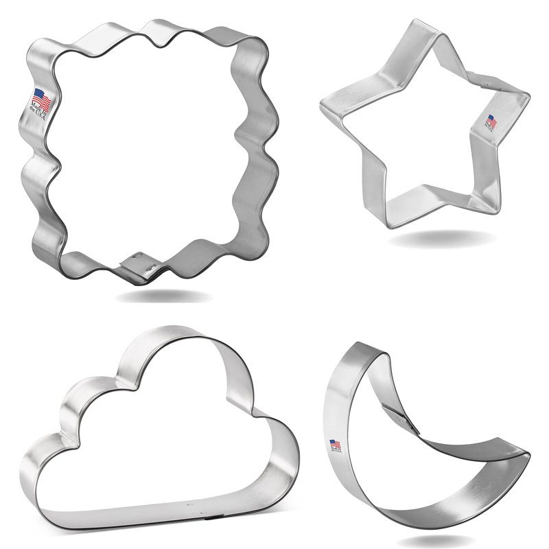 Ensemble d'emporte-pièces pour bébé 4 pièces Cookiezutter.Com Twinkle Little Star