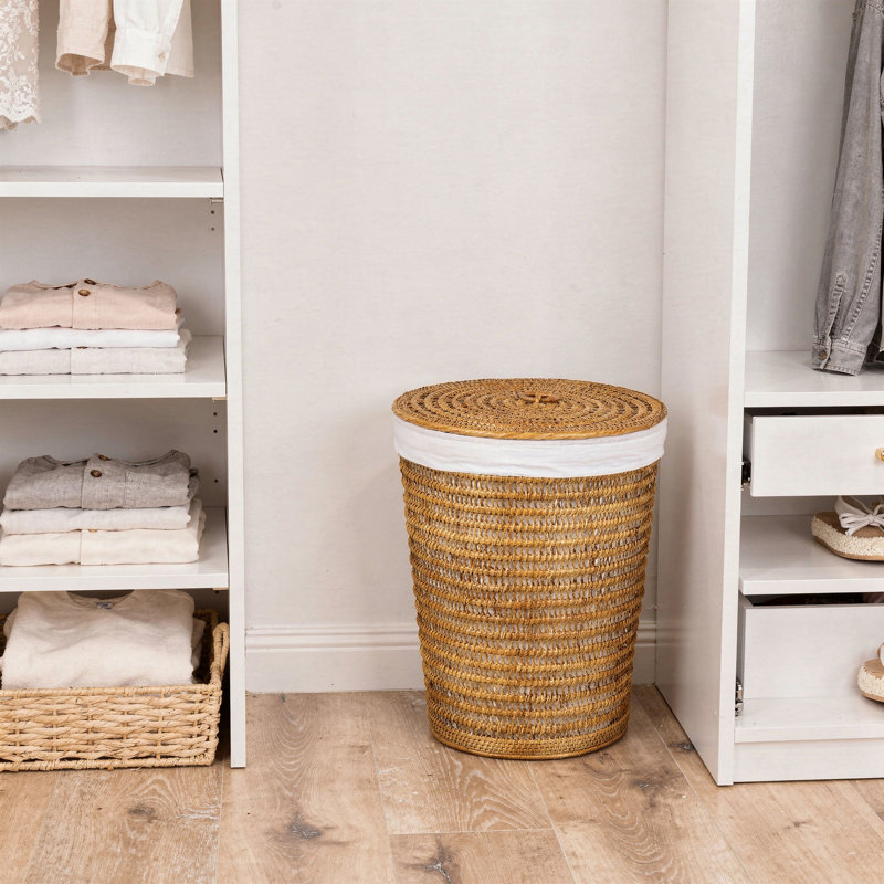 Alexisa Laundry Hamper, Honey Brown