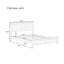 Lit plateforme en bois massif de style moderne et durable