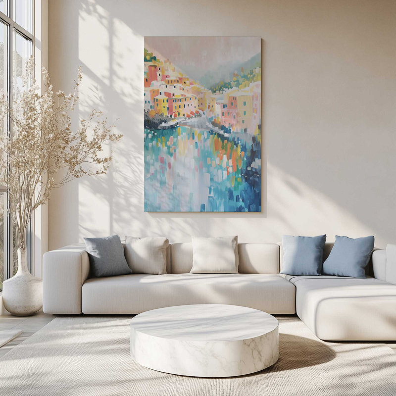 Harbour Cliffside Glow II, Stretched Canvas, Wrapped Canvas, 18" H x 12" W