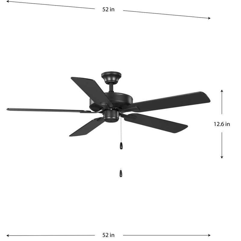 AirPro 52'' Ceiling Fan, Graphite
