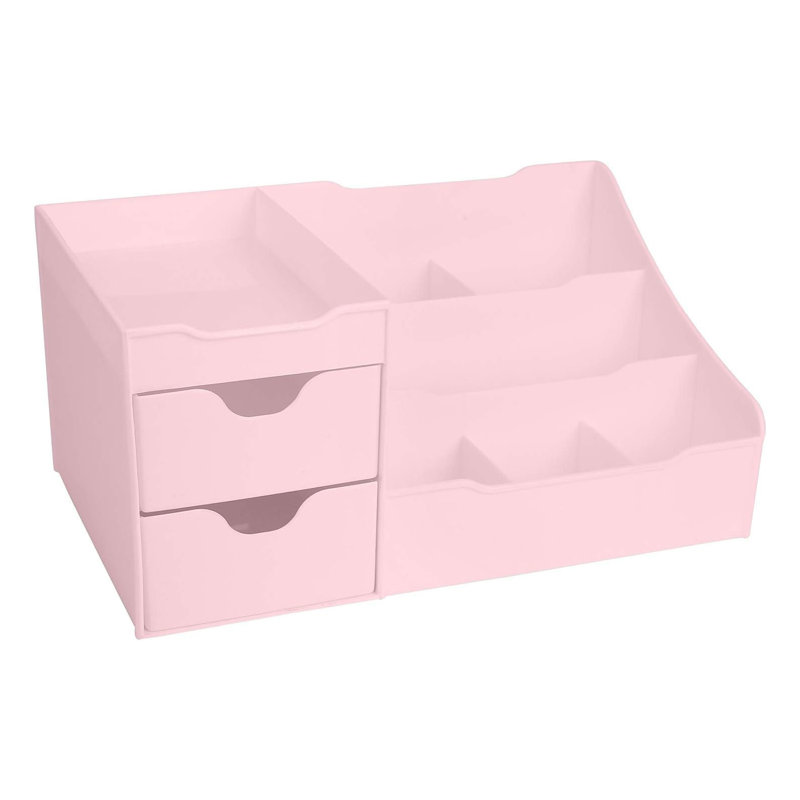 Organisateur de cosmétiques pour meuble-lavabo ou comptoir de salle de bain - Rangement pour maquillage et bijoux avec plusieurs compartiments - Gardez les essentiels de beauté soigneusement rangés