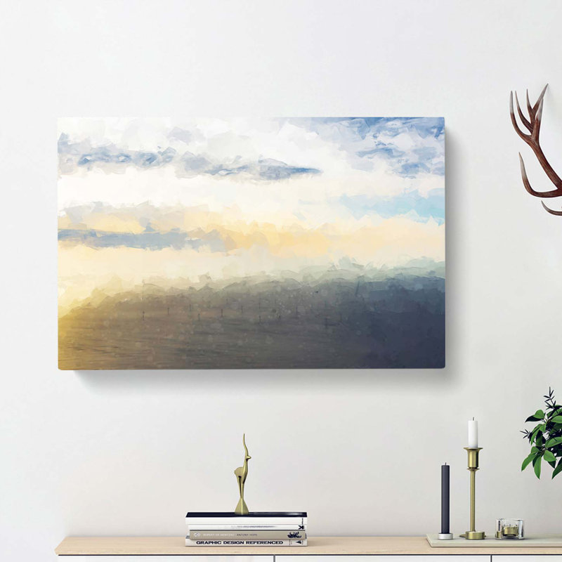 Wind Farm in Abstract - Wrapped Canvas, 40cm H x 60cm W x 3cm D