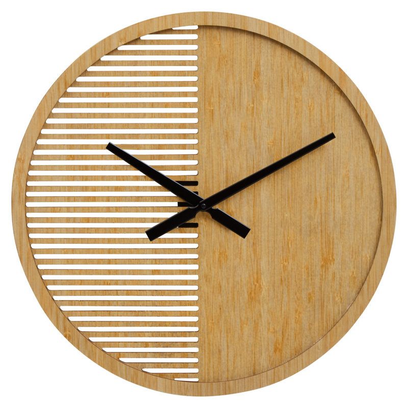 Whittman Wood Wall Clock, 60 H x 60 W x 5 D cm