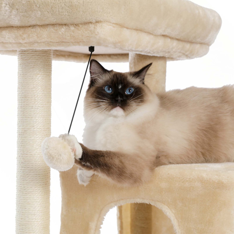 Arbre à chat 34 pouces, Beige