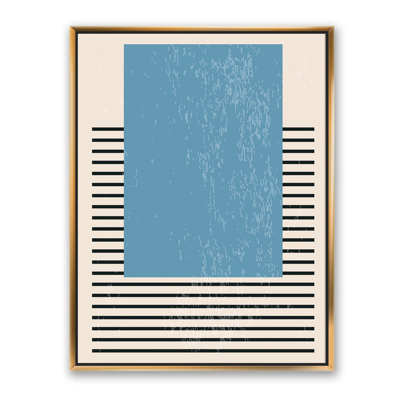 «Minimal Geometric Compostions», impression sur toile, H 40 po x l 30 po, Toile encadrée, Gold