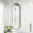 63" X 20" Oval Full-Length Mirror, Rust-Proof Brushed Aluminum Alloy Frame, Wall-Mounted Body Mirror For Bedroom Bathroom Entryway, Clear HD Reflection-624421893