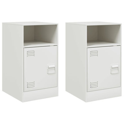 Lars 34.5cm W Steel Bedside Table