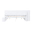 Lit de jour pleine grandeur avec armoires de rangement, armoire à chaussures et ports USB, blanc-129131554