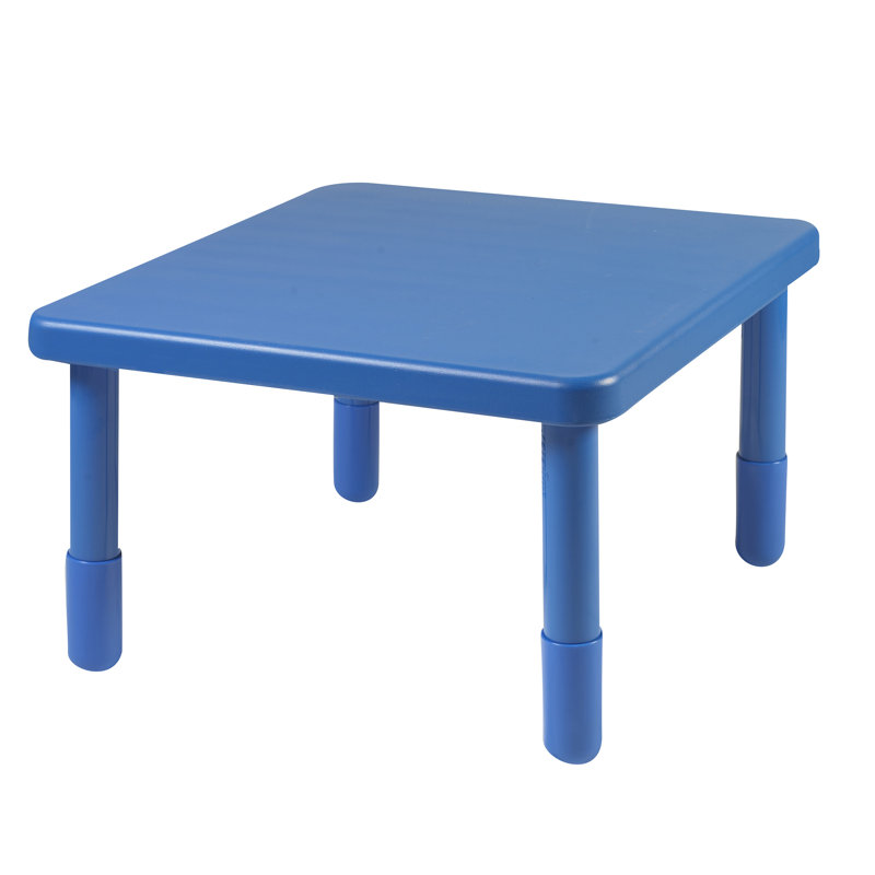 Table carrée, Rouge pomme d'amour, 18 po