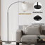 Lampe sur pied arquée / arquée 74,4 po Nalayiah-1253929289
