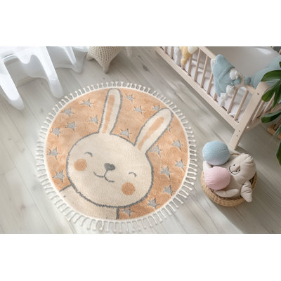 Round Edela Animal Print 133cm X 133cm Area Rug