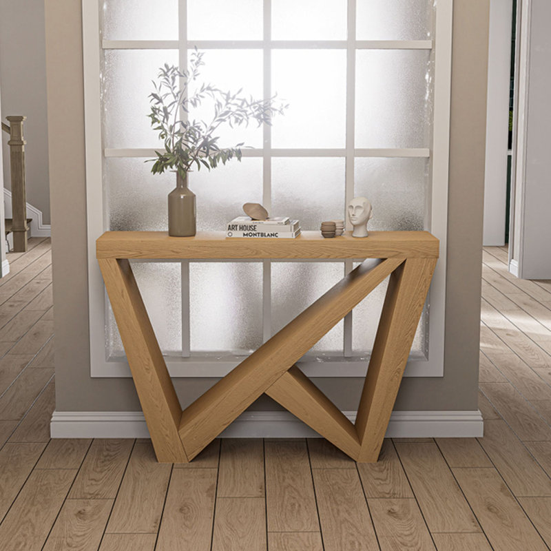 Nouvelle console rectangulaire en bois de style chinois, Brun