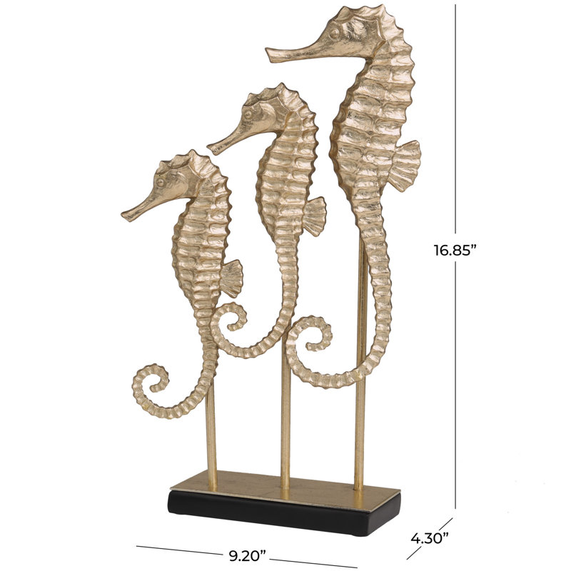 Sculpture mortimer trois hippocampes