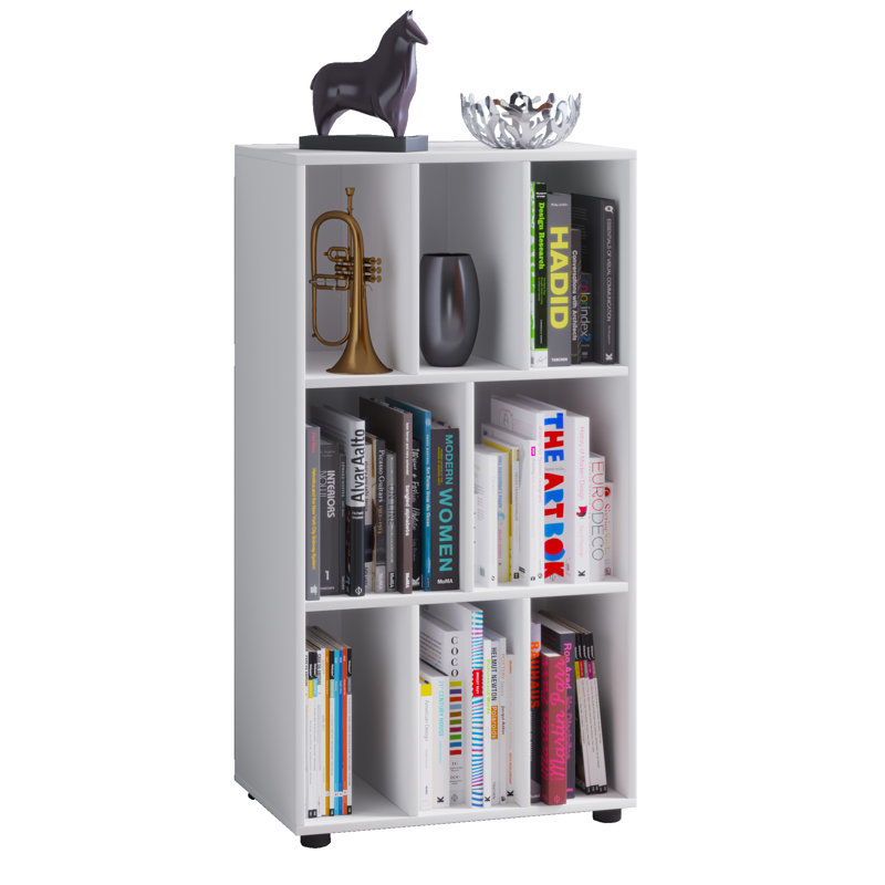 Urgeon 114 cm H x 60 cm W Cube Bookcase, White