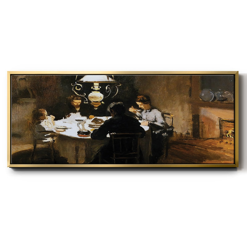 The Dinner, 1868- Framed Canvas