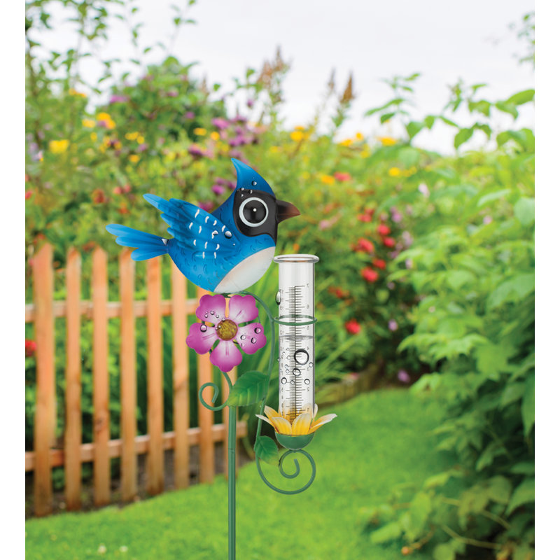 Rain Gauge Stake - Bluebird