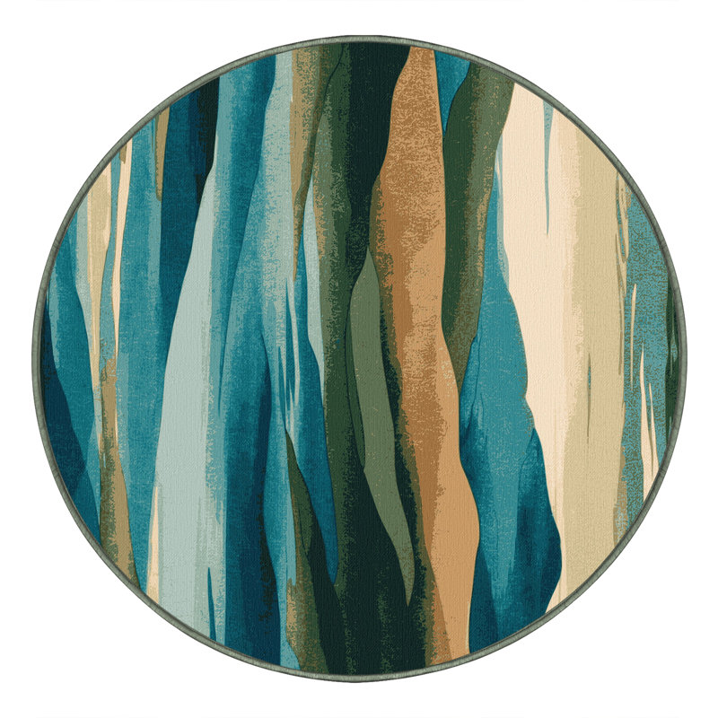 Horizon Drift Rug, Round 3'