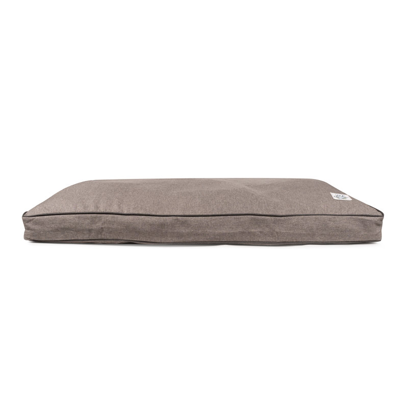 Lit pour chien avec housse amovible GreenDog Luxe Neutral Pet Napper , Très grand (l 48 po x P 36 po x H 4 po), Gris clair