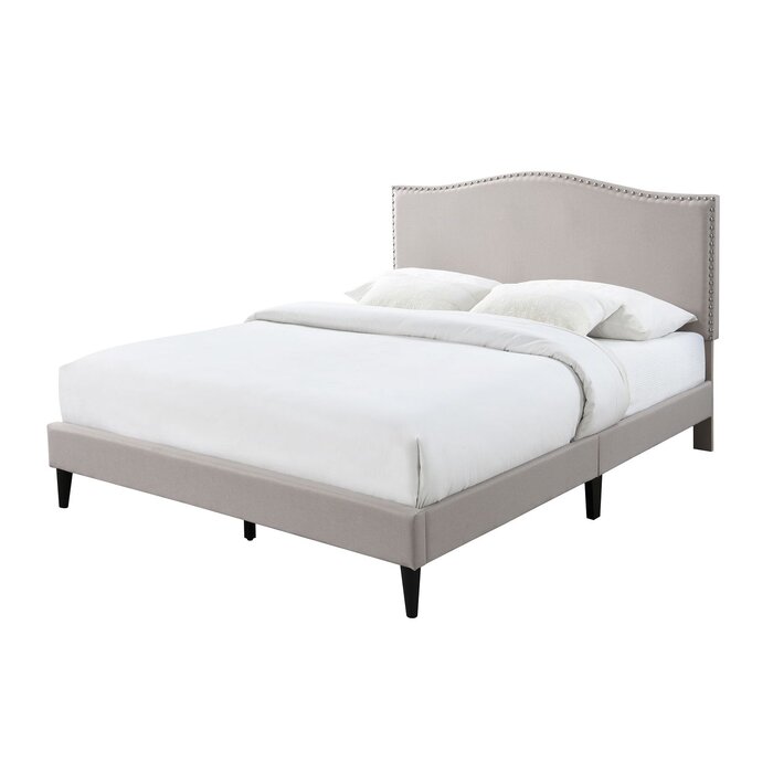 Red Barrel Studio® Longmeadow Upholstered Platform Bed & Reviews | Wayfair