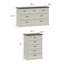 Ensemble de chambre à coucher 3 pièces Hallah, 7 commodes et 5 commodes avec rangement-787844112