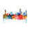 Horizon aquarelle coloré de New York