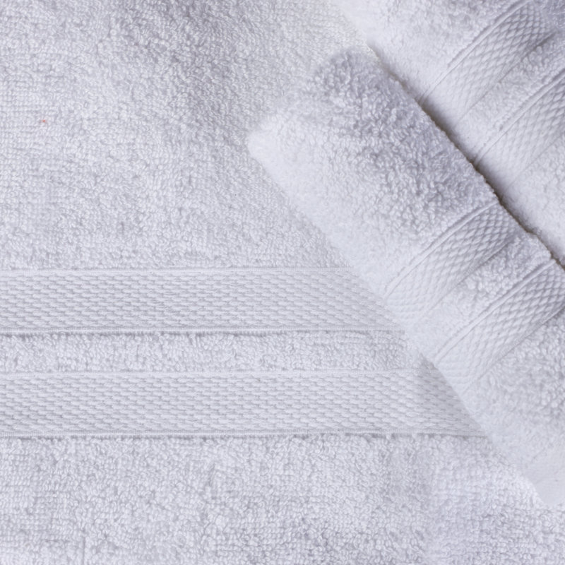 Blue Nile Mills Midweight Bath Towel, White