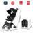 gb Pockit All-Terrain Travel Stroller, Ultra Compact Lightweight Baby Pockit Stroller for Babies & Toddlers, Foldable Pushchair Carry-On flight Luggage Compliant, Black Gold