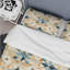 Ensemble de housse de couette antique beige et bleu Marrocan Tiles III-1395174769