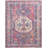 Machine Washable Southwestern Navy/Muted Red/Beige Area Rug-704982293