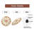 Floral Clock with Roman Numerals Art - 12'' Modern Glass Wall Clock
