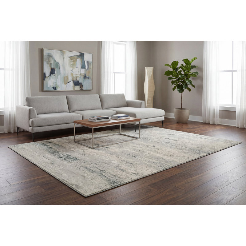 Maurin Abstract Indoor Rug, Rectangle 5'3" x 7'7"