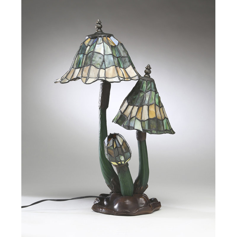 Lampe de table 21 po tiffany champignon Eldredge