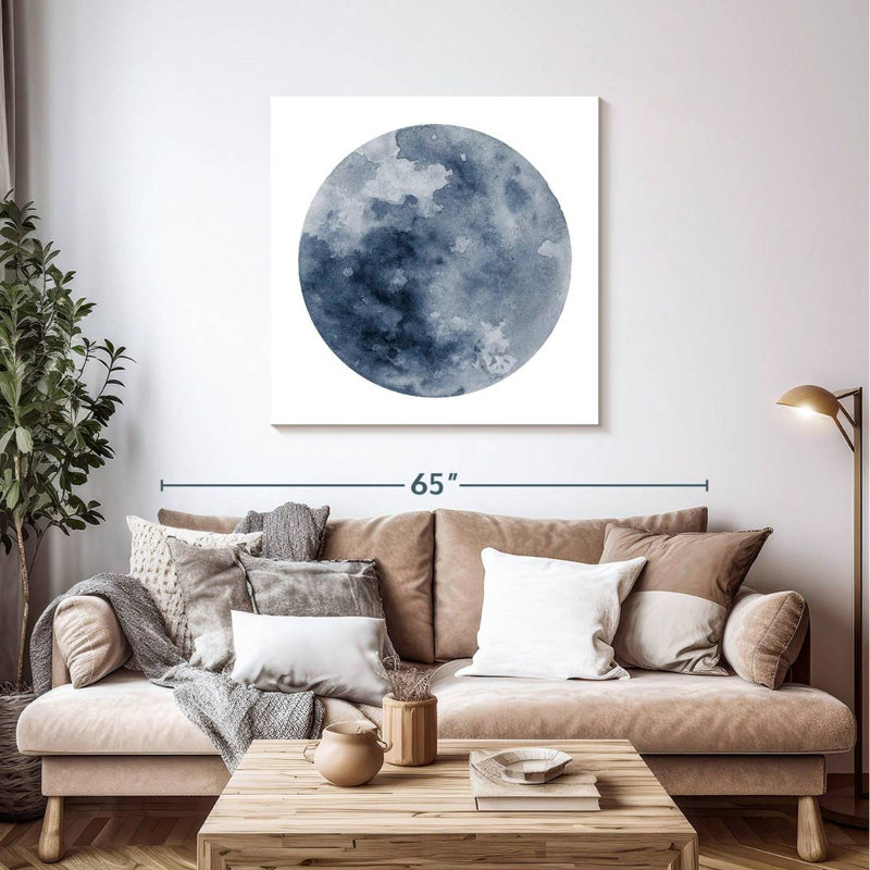 Arney Celestial Blue Moon, 39" H x 39" W