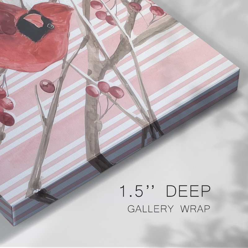 «Winter Cardinal Collection A», reproduction sur toile, H 32 po x l 48 po x P 1,5 po