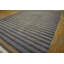 Tapis tissé à plat antique rayé mauve en coton Dhurrie