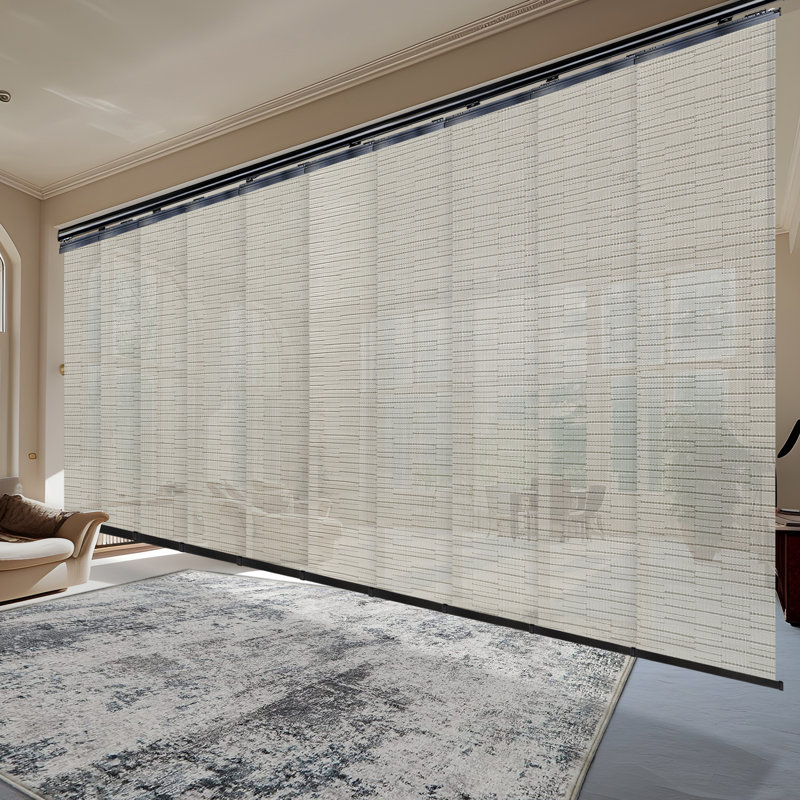 Store vertical semi-transparent extensible, L 218 po x L 94 po, Noir