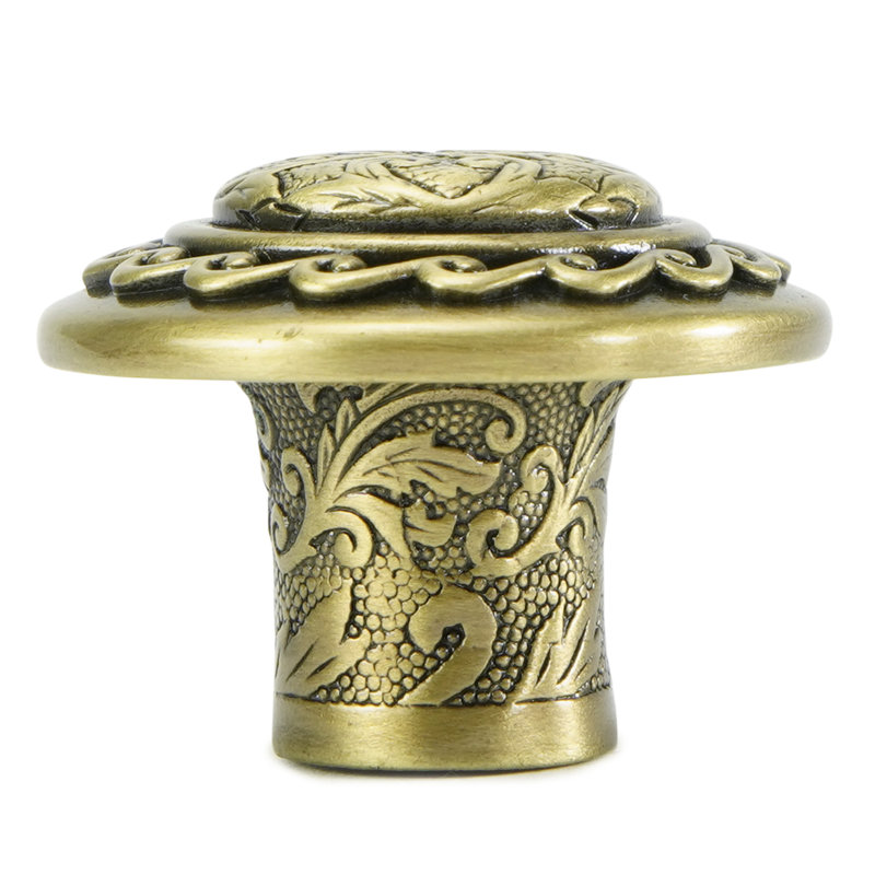 AMERICANA KNOB; BURNISH, Brass