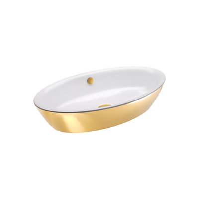 Catalano Velis 16.5312'' Fireclay Oval Bathroom Sink with Overflow