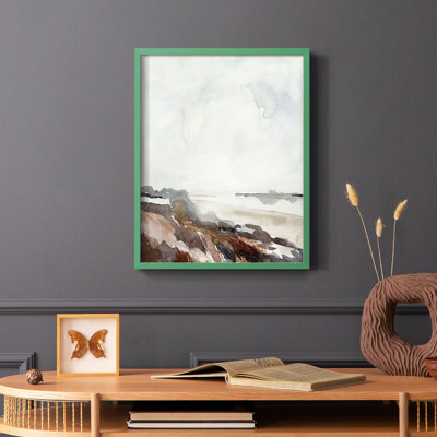 Coastal Inlet Study II, reproduction encadrée - bois massif