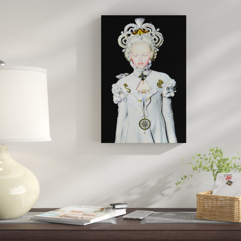 «Moon Moth Pounou Queen», impression sur toile, H 18 po x l 12 po x P 1,5 po, Toile tendue, Pas de tapis