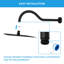 Bras de douche mural-100682896