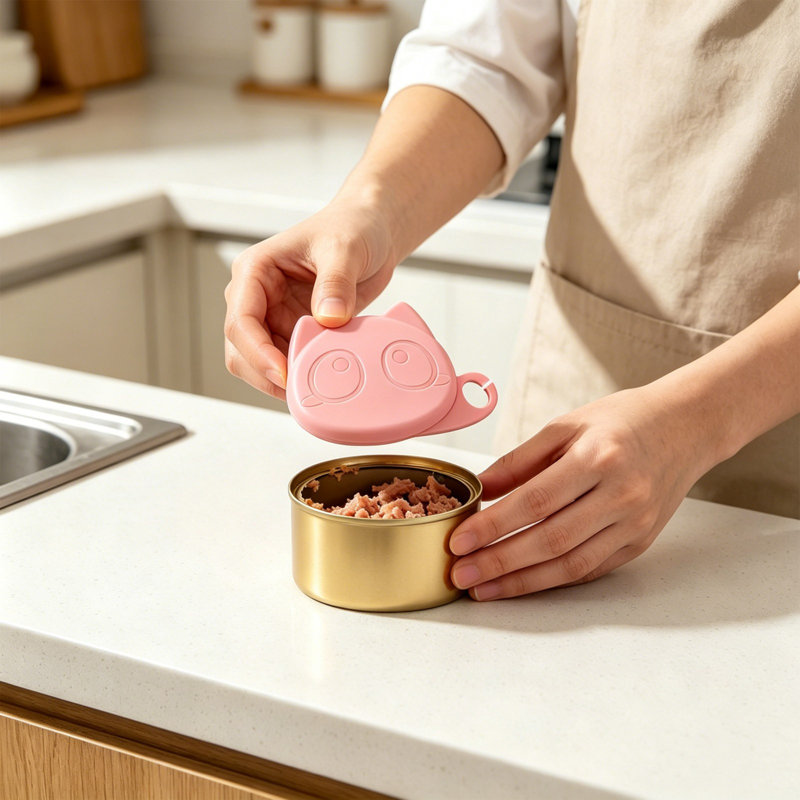 Couvercle réutilisable pour aliments en silicone, rose, Rose