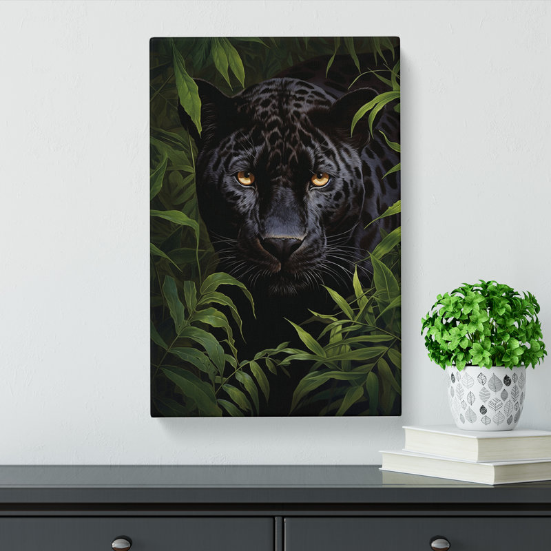 Panther Tachisme - Wrapped Canvas, 60cm H x 40cm W x 3cm D
