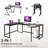 Meiman U-Shaped Metal Base Computer Desk-336887859